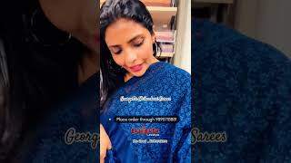 Georgette Chikankari Sarees  Lollipopz Lifestyle  MC Road  Kottarakara [upl. by Nylemaj]