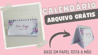 CALENDÁRIO DE MESA  BASE FEITA EM OFFSET [upl. by Alene510]