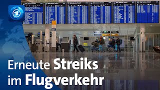 Erneut Streiks im Flugverkehr [upl. by Leiba]