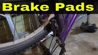 How To Fix Bicycle Brake Pads Rubbing On One SideTutorial [upl. by Sheley176]