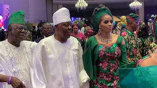 ELEGANT SHADE OKOYA AND HUSBAND CHIEF RASAQ OKOYA ARRIVAL AT PASTOR DR SIJU 60TH BIRTHDAY PARTY [upl. by Ative]