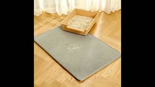 ExtraLarge Double Layer Cat Litter Mat  SplashProof LeakControl EVA Material for Recyclable [upl. by Atiuqat]