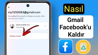 facebook gmail nasıl kaldırılır 2024 [upl. by Billmyre264]