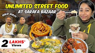 Unlimited STREET FOOD at Sarafa Bazaar  Indore Night Food Market  Ep 2 [upl. by Mickie]