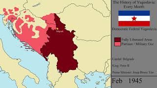 The History of Yugoslavia Every Month [upl. by Busch513]