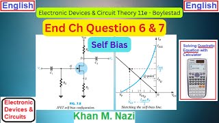 FET  Self Bias  End Ch Question 6 amp 7  Boylestad [upl. by Kiraa979]