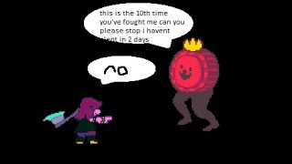 Deltarune  No Hit K Round 10 times in a row [upl. by Biel]