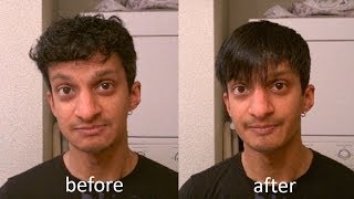 How to Straighten and Style Short Wavy Mens Hair [upl. by Norod]