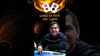 Las damiselas en acción Vs un reg malo 4b pot poker pokertoppro bellagio [upl. by Rise]