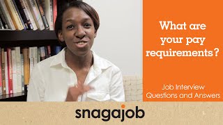 Job interview questions and answers Part 11 What are your pay requirements [upl. by Safoelc]