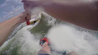 Wake Surfing On A Kneeboard [upl. by Franzoni]