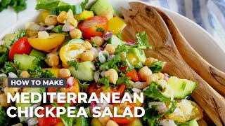 How to Make Mediterranean Chickpea Salad [upl. by Jillayne]