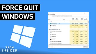 How To Force Quit On Windows  Tech Insider [upl. by Erleena]