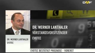 EvotecCEO Lanthaler Viertes Quartal mit Meilensteinen gepflastert [upl. by Omero]