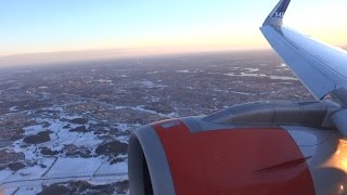 Brand new SAS A320NEO beautiful landing in Stockholm [upl. by Aciruam]