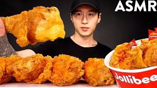 ASMR CHEESY SPICY FRIED CHICKEN TAG Zach Choi ASMRs No Talking  Eating Sounds [upl. by Aicele]