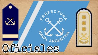 Grados e Insignias de la Prefectura Naval Argentina Oficiales [upl. by Akinod386]