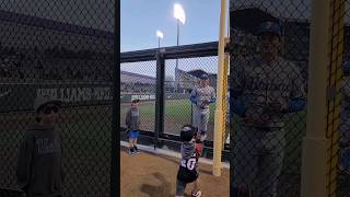 Carson catching his first College baseball TCU UCLA ncaabaseball [upl. by Beeson]