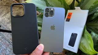 Spigen Thin Fit Case For Iphone 13 Pro Max Unboxing And Review [upl. by Isidro]