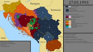 Breakup of Yugoslavia and Yugoslav Wars [upl. by Aissatan]