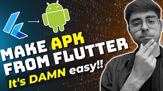 Make Android APK from Flutter App🔥 [upl. by Lleinnad]