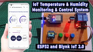 IoT Temperature amp Humidity Monitoring amp Control System using ESP32 amp Blynk 20 [upl. by Anuaek]