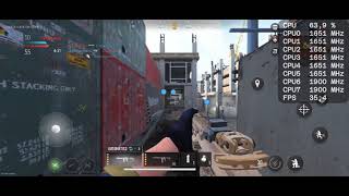 Warzone mobile moto G34 Snapdragon 695 FPS test [upl. by Yrrad]