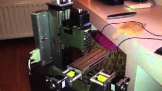 Test proxxon MF70 CNC [upl. by Cawley103]