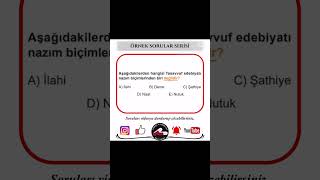 ÖRNEK SORULAR SERİSİ📚 yks türkçe tyt kpss yks2023tayfa education [upl. by Essy]