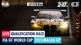 REPLAY  Qualification Race  FIA GT World Cup  Macau GP 2023 [upl. by Lazarus]