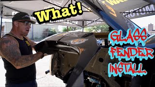 How to install fiberglass fenders on a Silverado [upl. by Hploda]