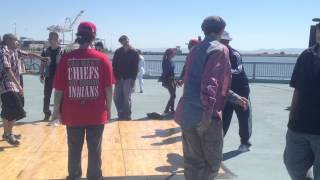 Bay Area strutters dancing at the Port of Oakland [upl. by Kliman]