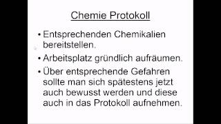 Chemie Protokoll [upl. by Tate966]