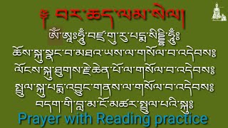 བར་ཆད་ལམ་སེལ། barche lamsel namgyalprayer with Reading practice prayer buddha [upl. by Letsirhc]