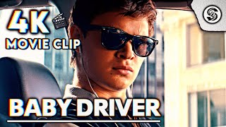 Opening Scene quotBellbottomsquot  Baby Driver 2017 4K HDR 51 [upl. by Nosinned492]