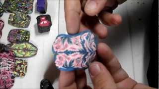 Tutorial for Polymer Clay designs out of old canes or scrap clay FIMO technique [upl. by Ennahteb]