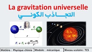 La gravitation universelle Tronc commun 1er partie  التجاذب الكوني [upl. by Allare]