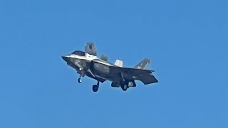 US Marine Corps Lockheed Martin F35B lightning II performing its SVOTL demo [upl. by Nakah]