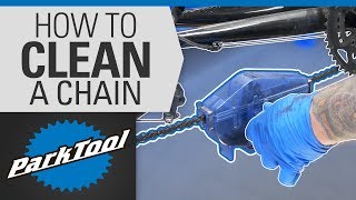 How To Clean and Lube a Bicycle Chain with a Park Tool Chain Cleaner [upl. by Zetniuq673]