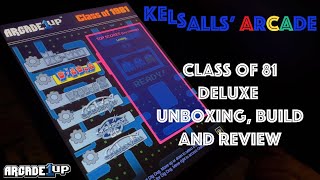 Arcade1up Class of 81 Deluxe Ms PacMan  Galaga  Unboxing Build and Review [upl. by Susi]