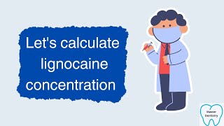 Lignocaine concentration calculation [upl. by Oeflein]