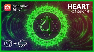 💚 Heart Chakra Healing with HANG Drum  Rain Music  Attract Love  Let Go Of Emotional Pain [upl. by Mackenie]