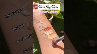 Step by step makeup for beginners makeup shorts ytshorts beginnersmakeup [upl. by Nnylarej]