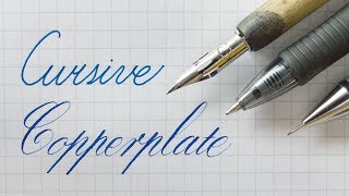 Writing Cursive and Copperplate [upl. by Aisanahta]