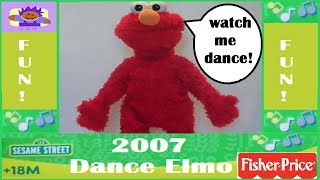 2007 Sesame Street Dancing Elmo Plush By Fisher Price [upl. by Branen]