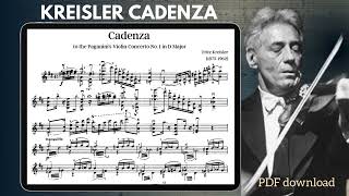 5 Cadenzas for Paganini Concerto No 1 by Kreisler Kubelik Wilhelmj Sauret 1912 and SauretKogan [upl. by Veriee881]