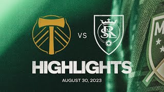 HIGHLIGHTS  Portland Timbers vs Real Salt Lake  August 30 2023 [upl. by Eiclek]