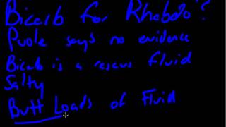 Chalk Talk 28 Sodium Bicarb for Rhabdo [upl. by Siva593]