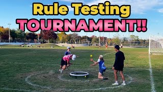 Highlights and Interviews from our first RULE TESTING tournament 2ft nhz 30ft boundary big ball [upl. by Ttayh199]