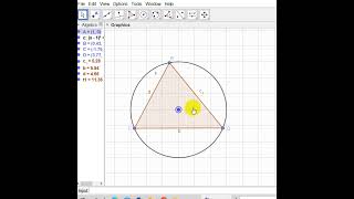 The set of orthocenter H of the triangle GeoGebra Shorts [upl. by Graham]